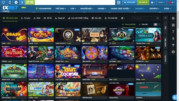 Poker is considered the most popular card game available on 1xbet