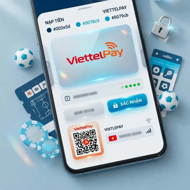 Nạp tiền vào 1xbet bởi ViettelPay tiện lợi, giao dịch miễn phí và cộng tiền ngay
